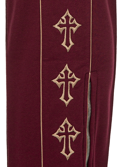 Bordeaux Cross Embroidered Jersey Suit, 5 Bordeaux Cross Embroidered Jersey Suit, 5