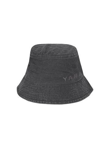 Grey Cotton "Yana" Bucket Hat, 1