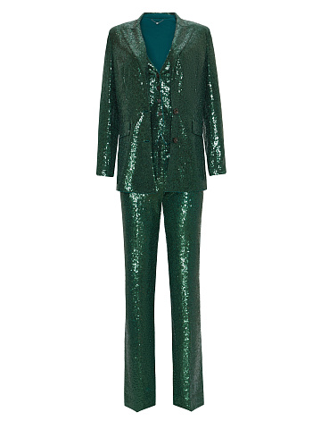 Green Sequined Three-Piece Suit, 1