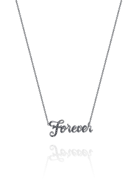 Black Gold & Black Diamonds Forever Necklace, 1