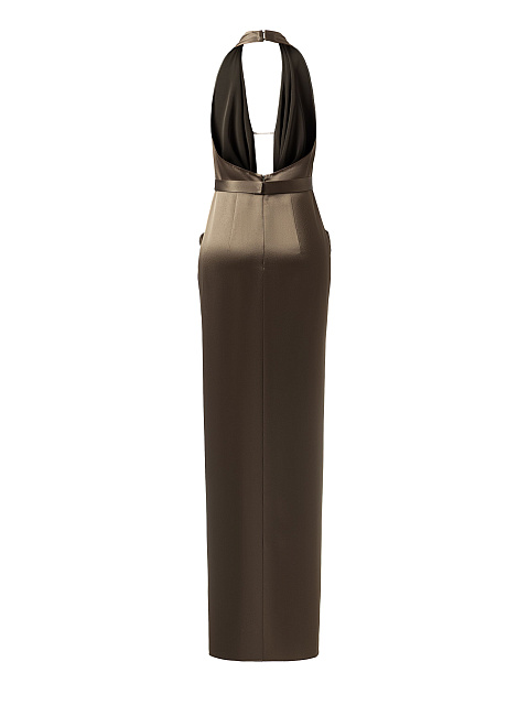 Khaki maxi dress, 4
