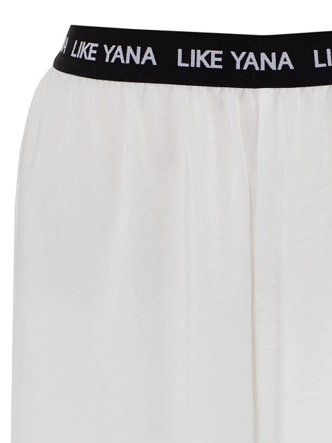 White Satin Top & Pants Set, 4