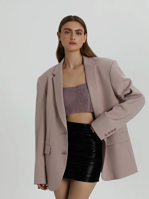 Pink oversized blazer, 6