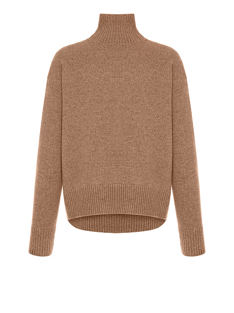 Light Brown Royal Cashmere Turtleneck Sweater, 1 Light Brown Royal Cashmere Turtleneck Sweater, 1