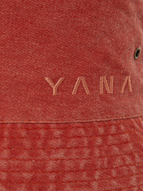 Red Cotton "Yana" Bucket Hat, 3