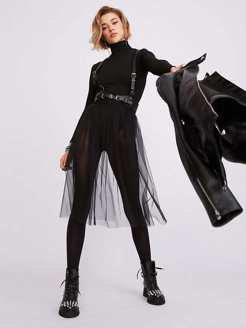 Monochrome Black Leather Studded Boots, 6 Monochrome Black Leather Studded Boots, 6