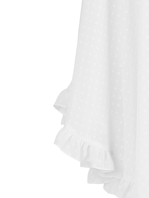 White Polka-Dot Chiffon Girl's Sundress, 3
