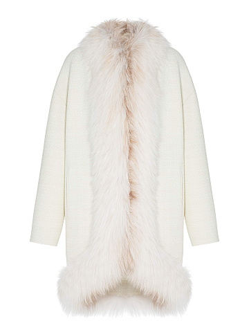 Coat with fox fur, 1
