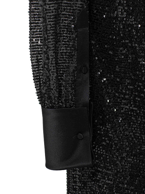 Black sequin maxi dress, 7