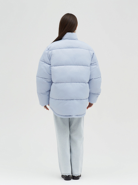 Blue voluminous down jacket, 7 Blue voluminous down jacket, 7