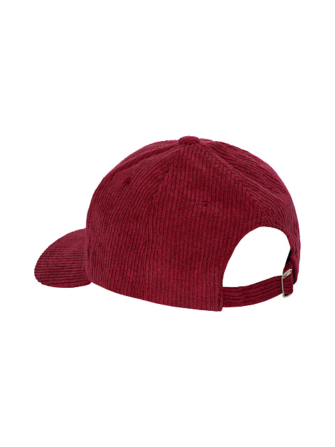 Burgundy corduroy cap with Yana embroidery, 3 Burgundy corduroy cap with Yana embroidery, 3