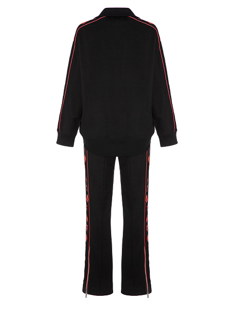 Black Embroidered Jersey Suit, 2