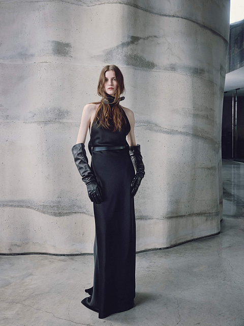 Leather belt-choker, 3