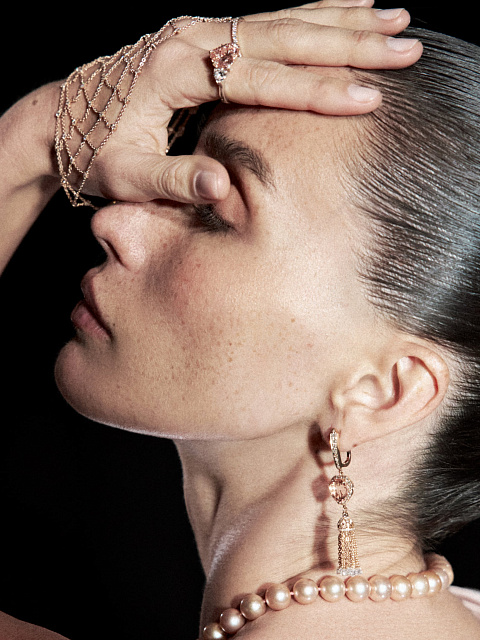 Rose Gold & Round Diamond Slave Bracelet, 3