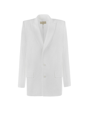 White Single-Breasted Jacket, 1
