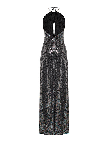 Dark Grey Sequin Maxi Dress, 2