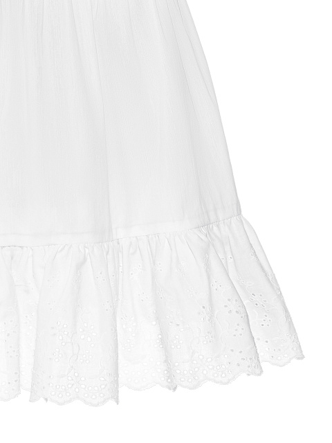 Beige Cotton Mini Dress, 5