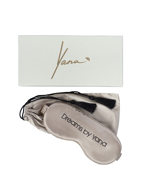 Beige Satin Sleep Mask, 4