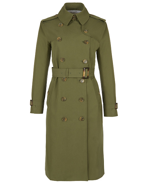 Khaki Cotton Trench Coat, 2 Khaki Cotton Trench Coat, 2