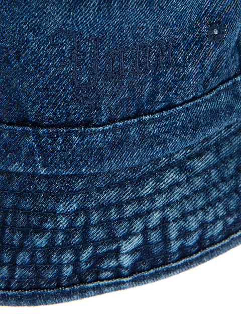 Deep Blue Embroidered Bucket Hat, 3