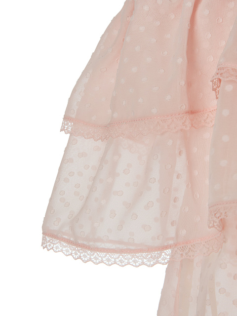 Pink Chiffon Off Shoulder Top, 3