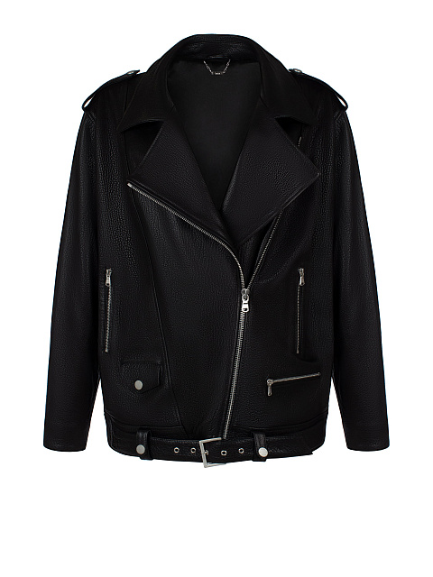 Black Leather Biker Jacket, 1
