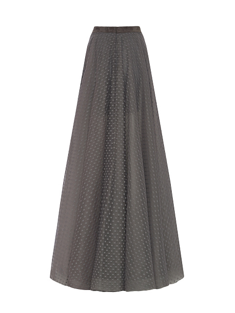 Grey Polka Dot Tulle Maxi Skirt, 2 Grey Polka Dot Tulle Maxi Skirt, 2