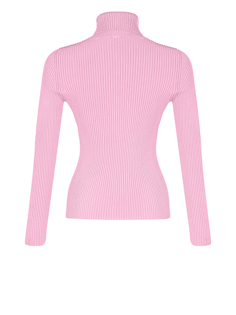 Pink ribbed knit turtleneck, 2 Pink ribbed knit turtleneck, 2