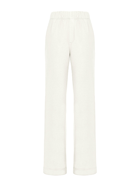 White "Yana" Embroidered Jersey Suit, 3