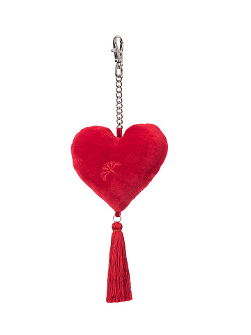 Red Velvet Heart-Shaped Keychain, 2