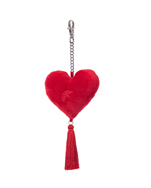 Red Velvet Heart-Shaped Keychain, 2