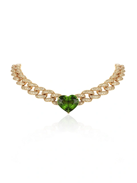 Gold, Peridot & Diamonds Necklace, 1