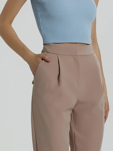 Pale Rose Double-Breasted Peplum Pantsuit, 9 Pale Rose Double-Breasted Peplum Pantsuit, 9