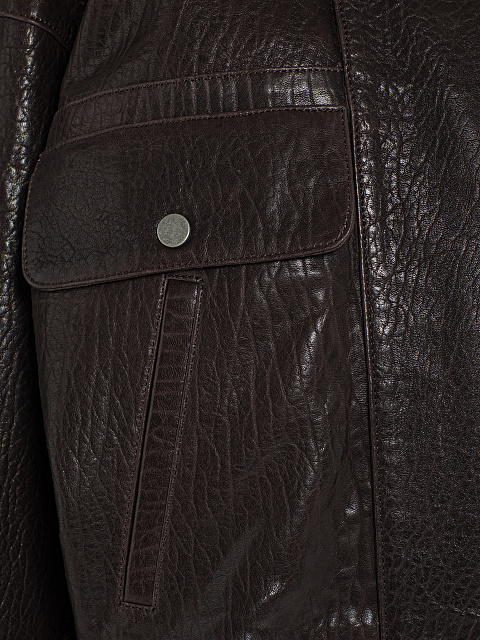 Brown leather jacket, 5
