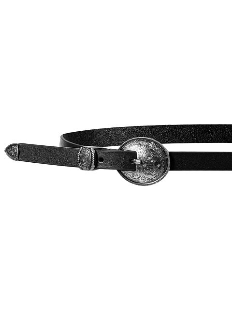 Black leather belt, 2