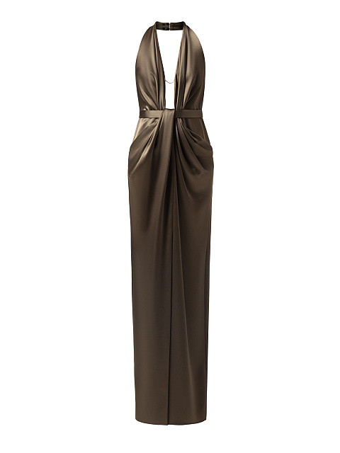 Khaki maxi dress, 1