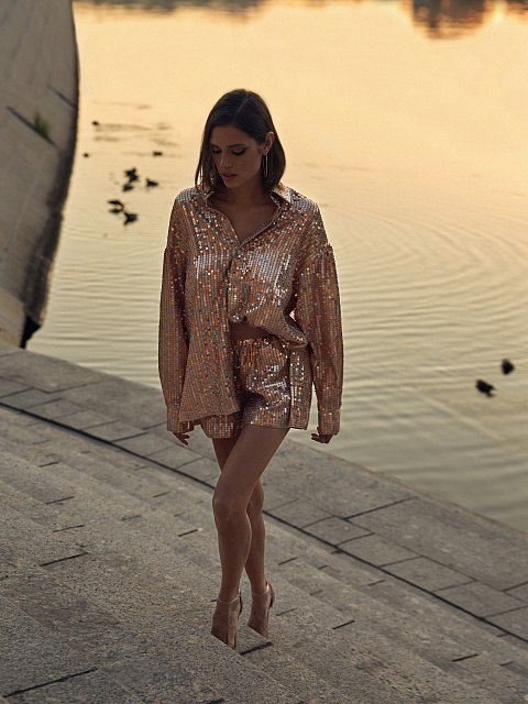 Pink Sequin Shirt, 4