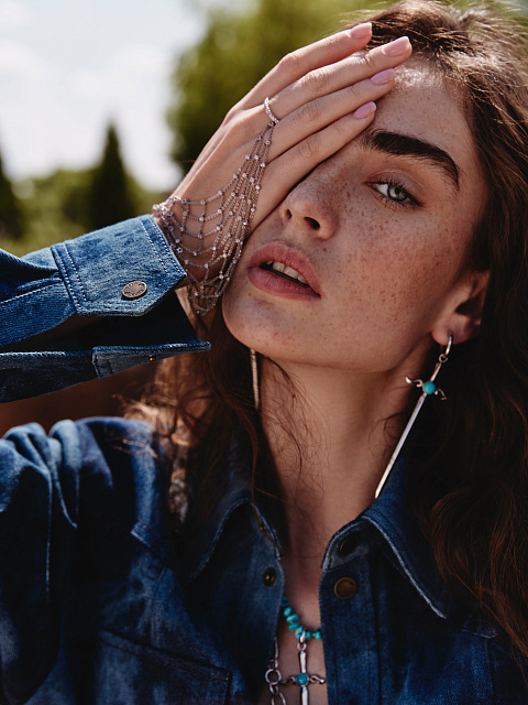 Silver & Turquoise Sword Necklace, 3