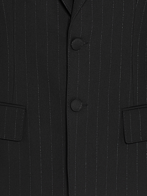Black pinstripe blazer, 3