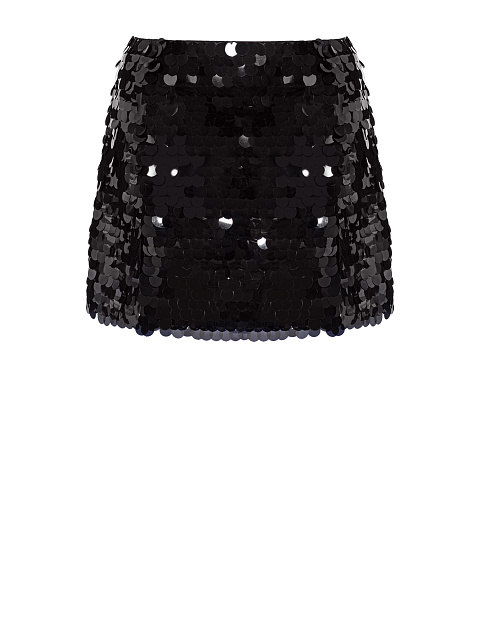Black sequin mini skirt, 1