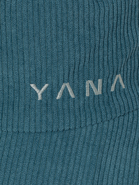 Blue Embroidery Corduroy Bucket Hat, 3 Blue Embroidery Corduroy Bucket Hat, 3