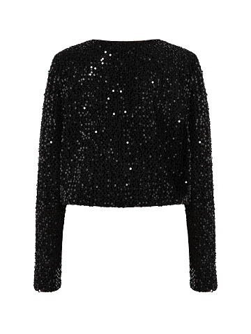 Black Blouse With Lurex And Sequins, 2