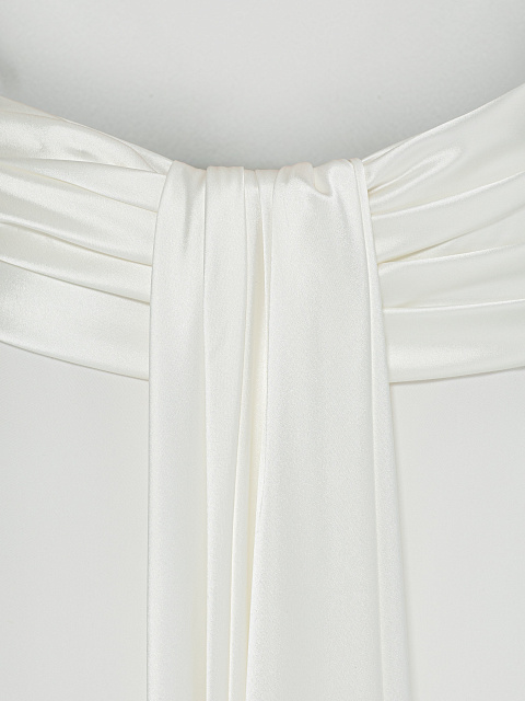 White draped maxi dress, 5