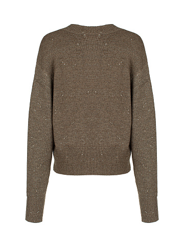 Brown Lurex & Sequins Jumper, 2