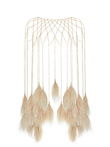 Golden Chains & Feathers Cape, 1