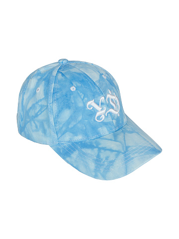 Bright Blue Cap With White Embroidery, 1