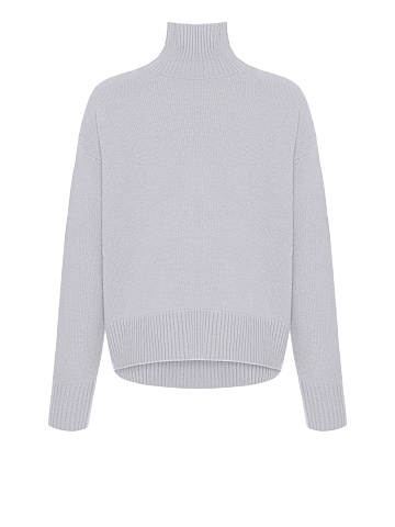 Lilac Royal Cashmere Turtleneck Sweater, 1