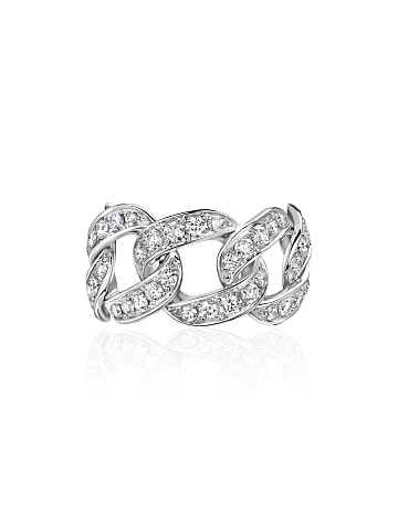 White gold ring with diamonds, 1