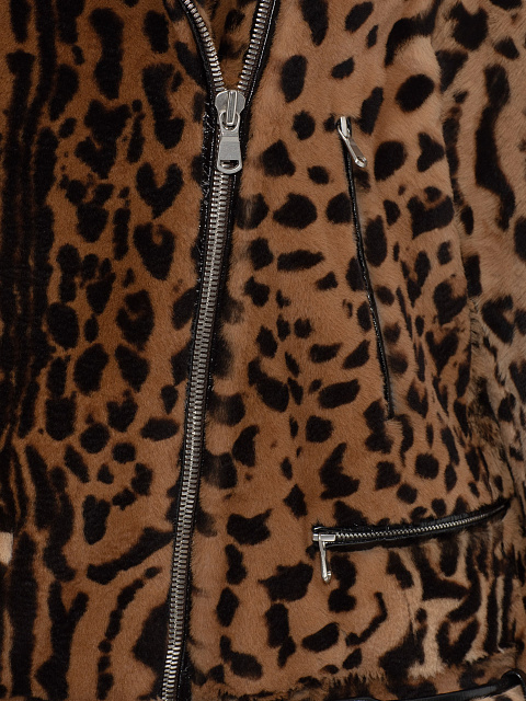 Leopard Kangaroo Fur Jacket, 3