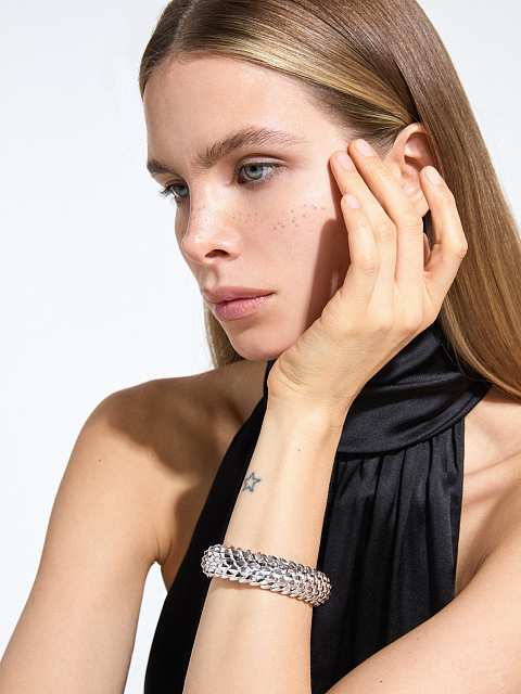 White gold «Dragon» bracelet , 2 White gold «Dragon» bracelet , 2